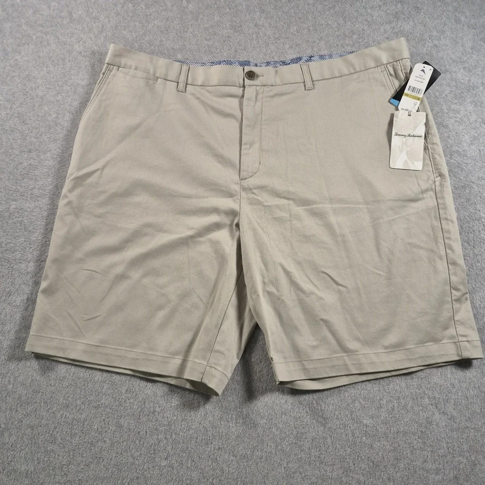 NWT Tommy Bahama Ashore View Shorts Coolmax Khaki Sand Beige 44